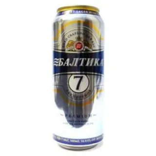Baltika No.7 Export Premium Light Beer 5.4% 0.5L Can — photo 8
