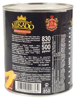 Консервовані фрукти коктейль Mykado 820 г ж/б Тропік — фото 2