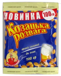Kozatska Rozvaha Roasted Salted Peanuts for Beer 100g — photo 3