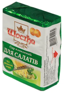 Shostka processed cheese for salads 40% 90g — photo 2