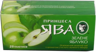 Printsessa Yava Green Tea Green Apple, 25x1.5g — photo 7