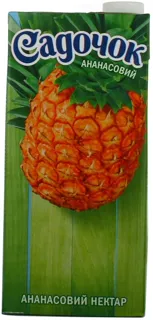 Sadochok Pineapple Nectar Unfiltered Pasteurized Tetra Pak 1000ml — photo 6