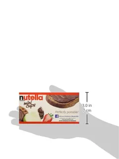 Nutella Ferrero Hazelnut Spread with Skimmed Milk, Cocoa - Mini Cups - 3 Pack (5.2oz Each) Made in Germany — photo 4