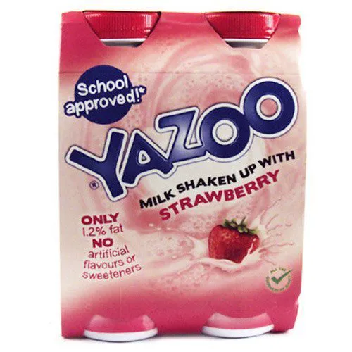 Yazoo Молочний напій з полуницею 4x200 мл