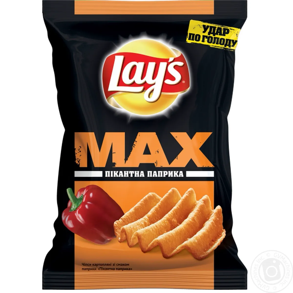 Чіпси Lays Max Пікантна Паприка 100г