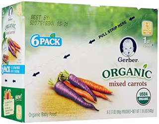 Gerber Foods Organic 1st Puree - Mixed Carrot - 3.17 oz - 6 pk — photo 2