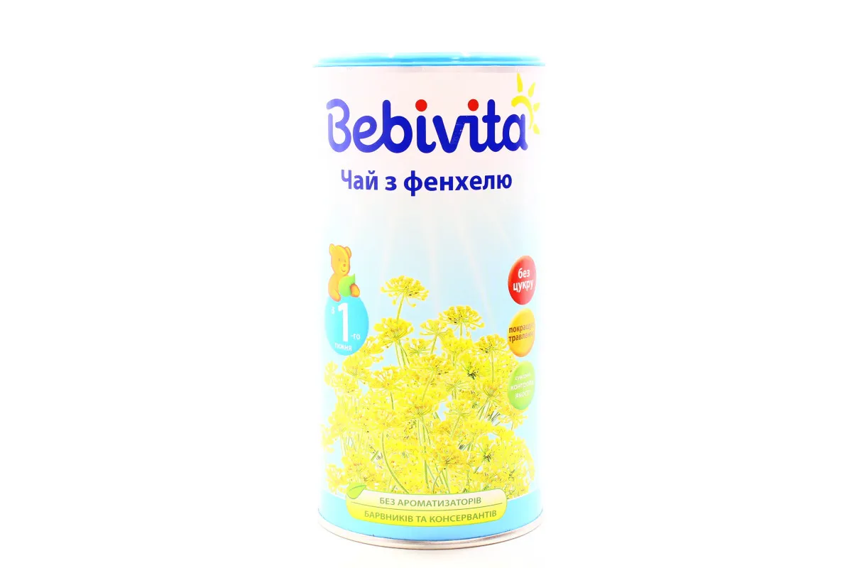 Bebivita Instant Fennel Children's Tea Sugar-Free From 1 Week 200g Tub