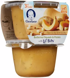 Gerber 3rd Lil' Bits Puree - Butternut Squash & Potato - 5 oz - 2 pack - 6m+ — photo 5