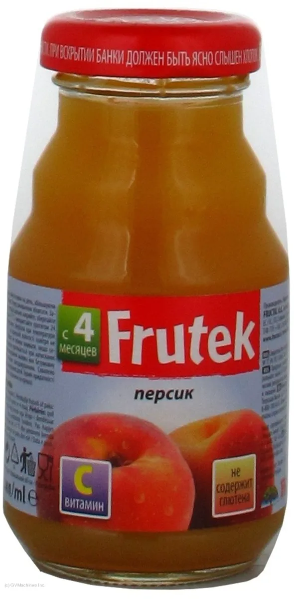 Frutek Peach Nectar with Calcium 125ml x6