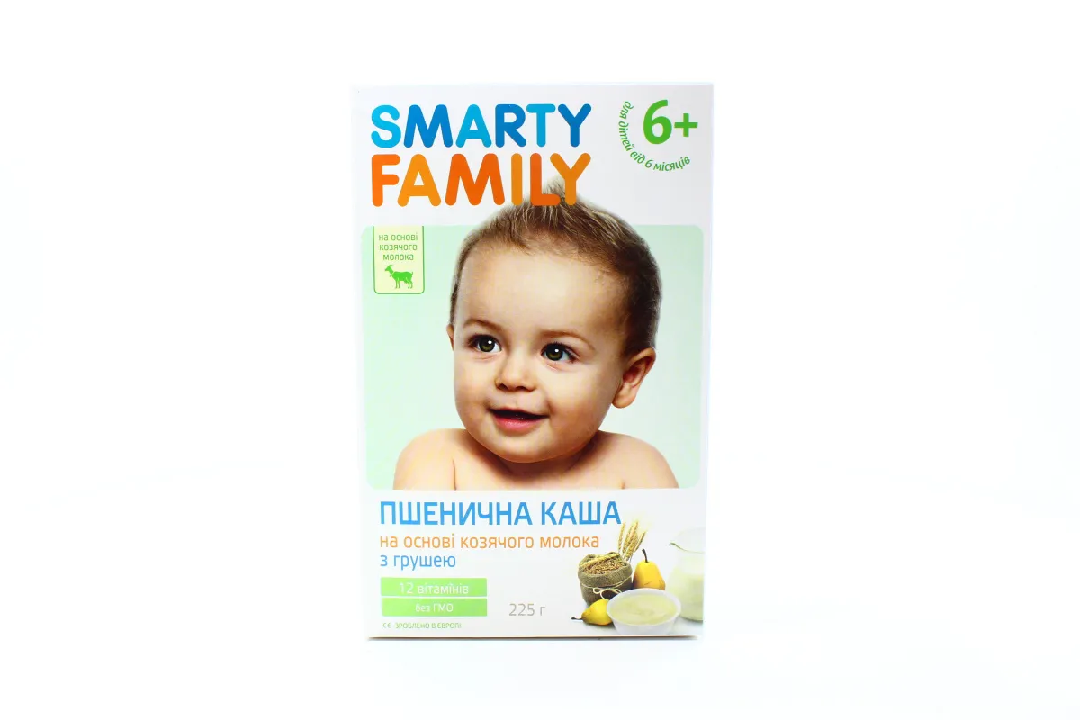 Smarty Family Wheat Porridge Goat Milk Pear 225g x12