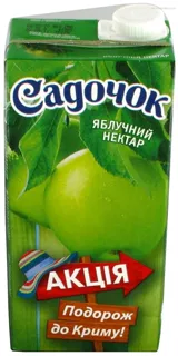 Sadochok Apple Nectar Clarified Pasteurized 1L — photo 5