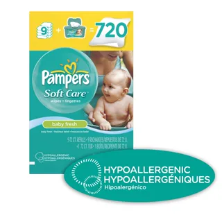 Pampers SoftCare Baby Wet Wipes 10X Fresh Field with Warmer 720 Count — photo 8