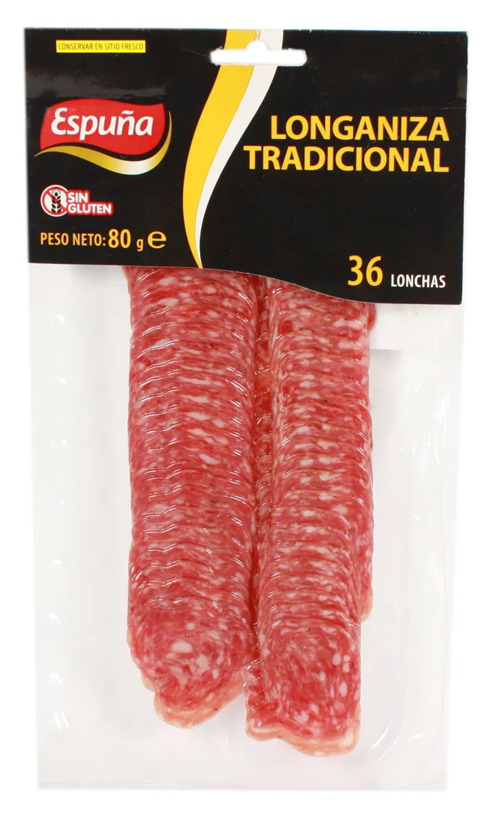 Espuna Longaniza Extra Raw-Dried Sliced Sausage 80g