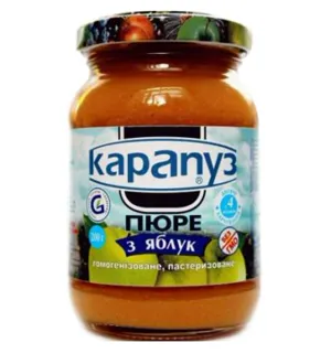 Karapuz Baby Apple Puree with Sugar from 2 Months Glass Jar 200g — photo 8