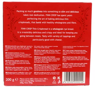 Finn Crisp Original Rye Crispbread 200g Box — photo 3