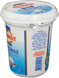 President Sour Cream 15% Plastic Cup 400g — photo 4