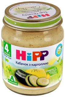Hipp Zucchini and Potato Puree for Babies from 4 Months Glass Jar 125g — photo 4