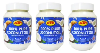 PSK 100% Pure Coconut Oil 500ml Multi-use Jar x 3 Pack - Hair, Cooking, Moisturizer — photo 8