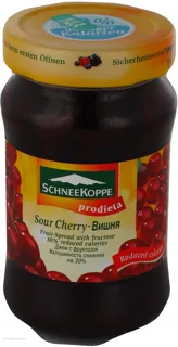 Schneekoppe Cherry Jam with Fructose 330g — photo 7