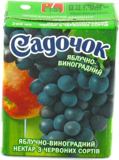 Sadochok Apple Red Grape Nectar Tetra Pak 200ml — photo 5