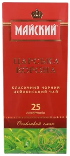 Maysky Black Tea Tsarskaya Korona 25 Bags — photo 5