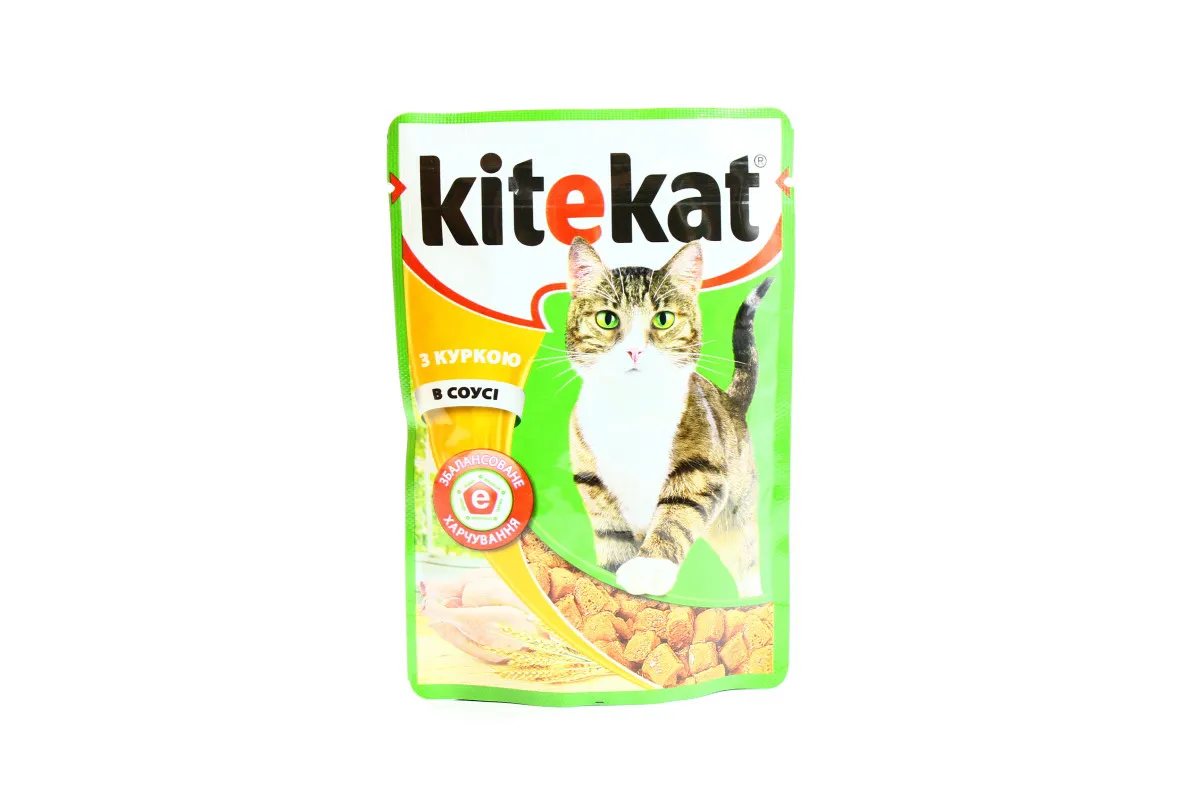 Kitekat Wet Adult Cat Food with Chicken in Sauce 100g