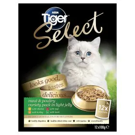 Asda Tiger Відбірне М'ясо та Птиця в Легкому Желе