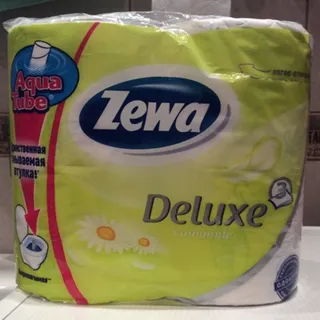 Zewa Deluxe Chamomile White Toilet Paper 3-ply 4pcs — photo 7
