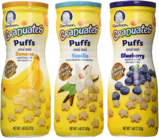 Gerber Graduates Puffs Variety Pack (Vanilla, Blueberry, Banana) - 1.48 oz - 3 Packs — photo 8
