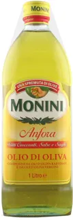 Monini Anfora Refined Cold Pressed Olive Oil Glass Bottle 1L — photo 2