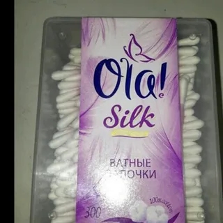 Ola silk cotton swabs 300 pcs plastic — photo 3