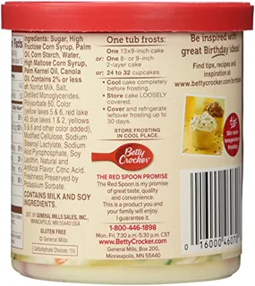Betty Crocker Rich & Creamy Rainbow Chip Frosting, 16oz tub (3 ct) — photo 10