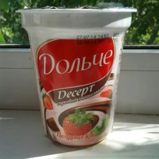 President Dolce Curd Dessert Strawberry-Kiwi with Chocolate 4% 400g — photo 8