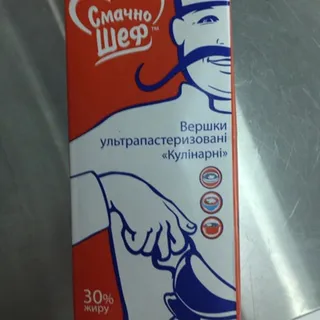 Smachno Shef Culinary Cream 30% Tetra Pak 1L — photo 3