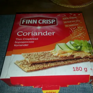 Finn Crisp Borodinsky Crispbread with Coriander 180g — photo 3