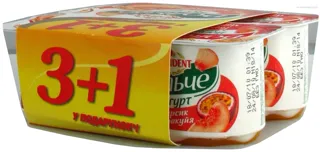Dolche Yogurt Peach-Passion Fruit 3.2% 120g x 4 — photo 2