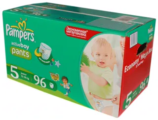 Pampers Active Boy Pants 5 Junior (12-18kg) Mega Pack 96pcs — photo 2
