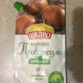 Shchedro Provencal Organic Mayonnaise 67% Doy-Pack 400g — photo 4
