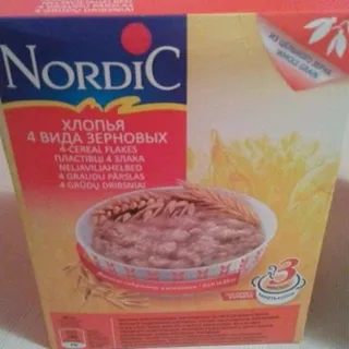 Nordyk 4 Types of Whole Grain Cereal Flakes 600g — photo 6