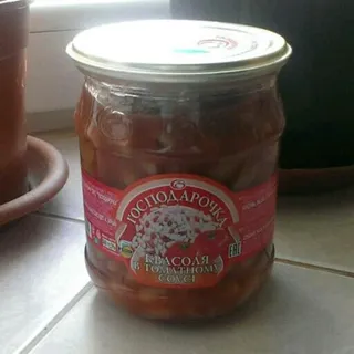 Khoziaiushka Beans in Tomato Sauce 500g — photo 5
