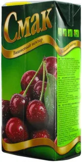 Smak Cherry Nectar with Sugar, Reconstituted, Tetra Pak 1000ml — photo 4