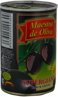Maestro de Oliva Pitted Black Olives Tin 425g — photo 3