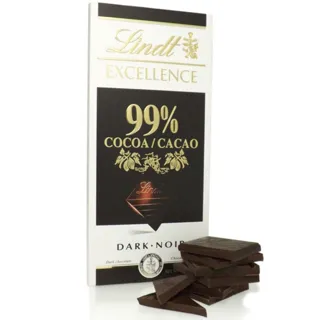 Lindt Excellence Chocolate 50g Dark Cocoa 99% — photo 4