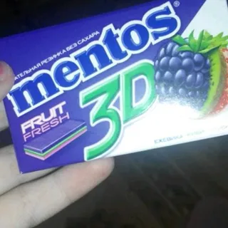 Mentos 3D Chewing Gum Blackberry Kiwi Strawberry 33g — photo 3