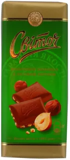 Svitoch Milk Chocolate with Hazelnuts 95g — photo 4