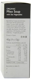 Clearspring Organic Instant Miso and Sea Vegetable Soup Veg 4 x 10g (pack of 4) — photo 2