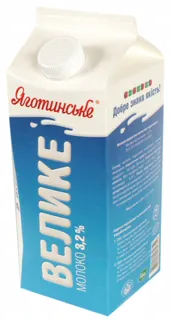 Yagotyn Large Pasteurized Milk 3.2% 2000g Carton — photo 2