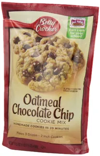 Betty Crocker суміш для печива з шоколадною крихтою та вівсяними пластівцями, 17,5 унції — фото 4