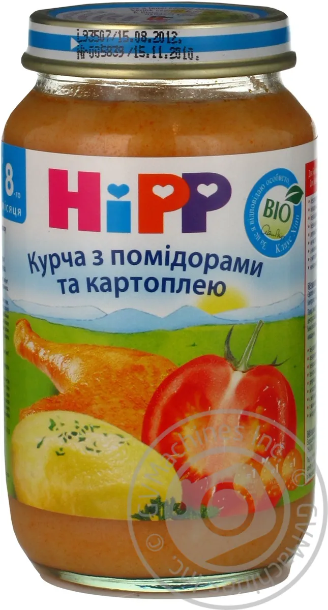 Пюре Hipp Курча у картопляному пюре з помідорами 220г