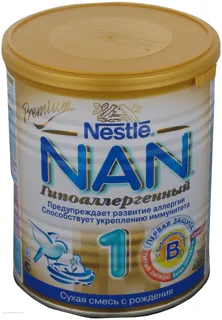 Nestle NAN 1 Hypoallergenic Dry Milk Mix for Infants From Birth Iron Can 400g Netherlands — photo 3
